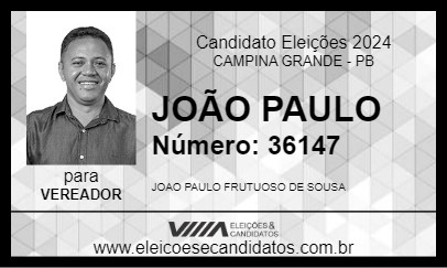 Candidato JOÃO PAULO 2024 - CAMPINA GRANDE - Eleições