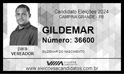 Candidato GILDEMAR 2024 - CAMPINA GRANDE - Eleições