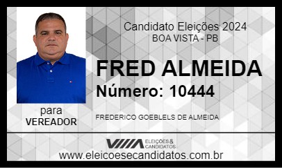 Candidato FRED ALMEIDA 2024 - BOA VISTA - Eleições