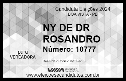 Candidato NY DE DR ROSANDRO 2024 - BOA VISTA - Eleições