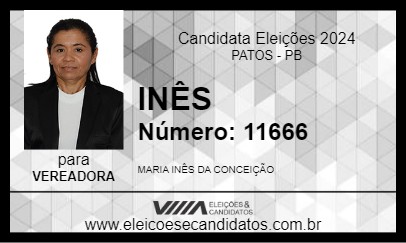 Candidato INÊS 2024 - PATOS - Eleições