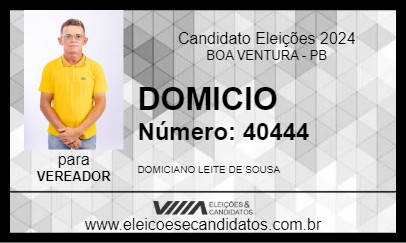 Candidato DOMICIO 2024 - BOA VENTURA - Eleições