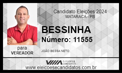 Candidato BESSINHA 2024 - MATARACA - Eleições