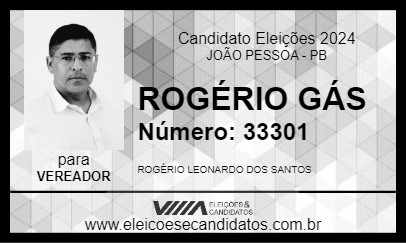 Candidato ROGÉRIO GÁS 2024 - JOÃO PESSOA - Eleições