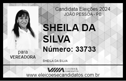 Candidato SHEILA DA SILVA 2024 - JOÃO PESSOA - Eleições