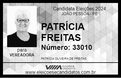 Candidato PATRÍCIA FREITAS 2024 - JOÃO PESSOA - Eleições