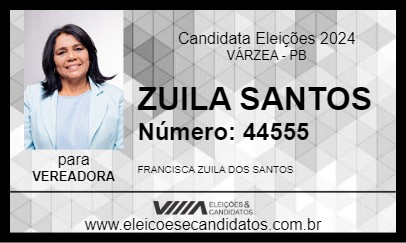 Candidato ZUILA SANTOS 2024 - VÁRZEA - Eleições