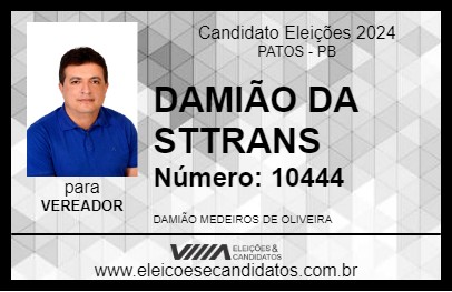 Candidato DAMIÃO DA STTRANS 2024 - PATOS - Eleições