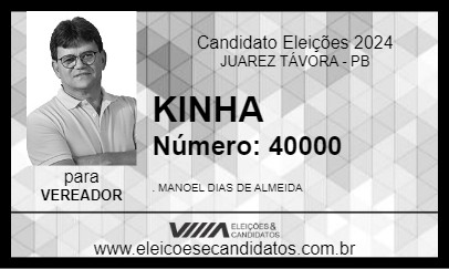 Candidato KINHA 2024 - JUAREZ TÁVORA - Eleições