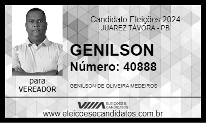 Candidato GENILSON 2024 - JUAREZ TÁVORA - Eleições