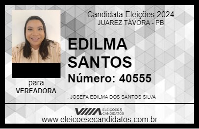 Candidato EDILMA SANTOS 2024 - JUAREZ TÁVORA - Eleições