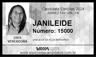 Candidato JANILEIDE 2024 - JUAREZ TÁVORA - Eleições