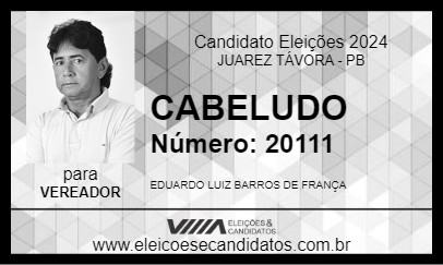 Candidato CABELUDO 2024 - JUAREZ TÁVORA - Eleições