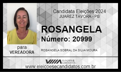 Candidato ROSANGELA 2024 - JUAREZ TÁVORA - Eleições