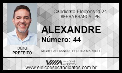 Candidato ALEXANDRE 2024 - SERRA BRANCA - Eleições