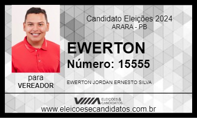 Candidato EWERTON 2024 - ARARA - Eleições