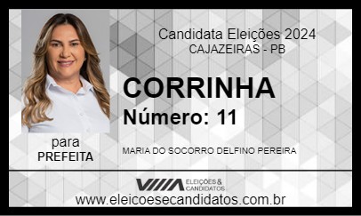 Candidato CORRINHA 2024 - CAJAZEIRAS - Eleições