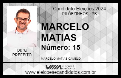 Candidato MARCELO MATIAS 2024 - PILÕEZINHOS - Eleições