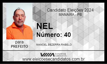 Candidato NEL 2024 - MANAÍRA - Eleições