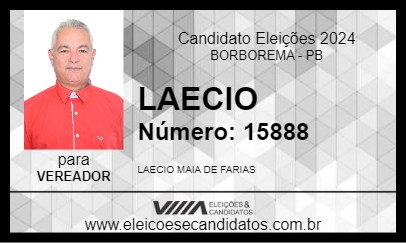 Candidato LAECIO 2024 - BORBOREMA - Eleições