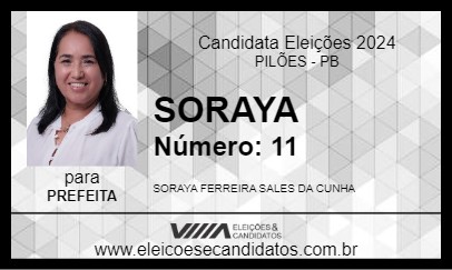 Candidato SORAYA 2024 - PILÕES - Eleições