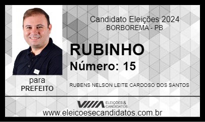 Candidato RUBINHO 2024 - BORBOREMA - Eleições