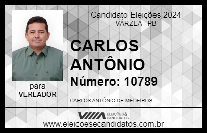 Candidato CARLOS ANTÔNIO 2024 - VÁRZEA - Eleições