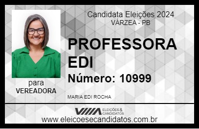 Candidato PROFESSORA EDI 2024 - VÁRZEA - Eleições