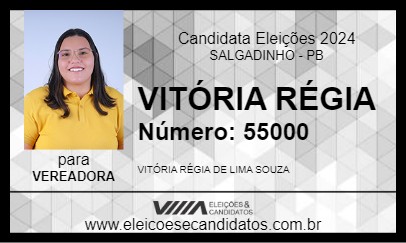 Candidato VITÓRIA RÉGIA 2024 - SALGADINHO - Eleições