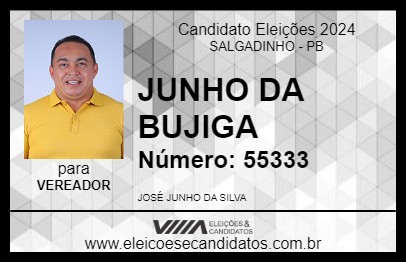 Candidato JUNHO DA BUJIGA 2024 - SALGADINHO - Eleições