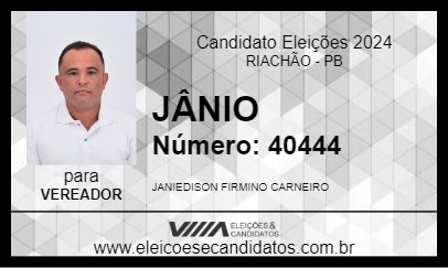 Candidato JÂNIO 2024 - RIACHÃO - Eleições