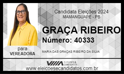 Candidato GRAÇA RIBEIRO 2024 - MAMANGUAPE - Eleições