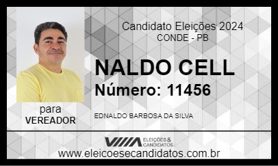 Candidato NALDO CELL 2024 - CONDE - Eleições