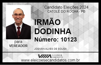 Candidato IRMÃO DODINHA 2024 - CATOLÉ DO ROCHA - Eleições