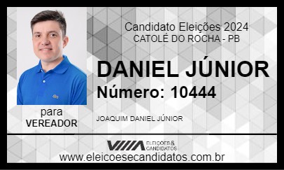 Candidato DANIEL JÚNIOR 2024 - CATOLÉ DO ROCHA - Eleições