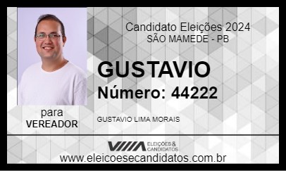 Candidato GUSTAVIO 2024 - SÃO MAMEDE - Eleições