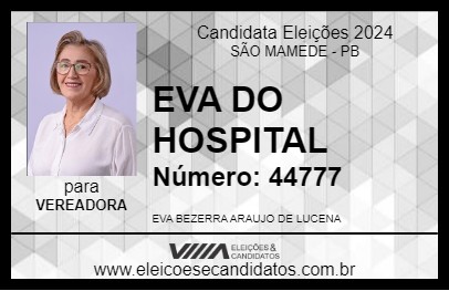 Candidato EVA DO HOSPITAL 2024 - SÃO MAMEDE - Eleições