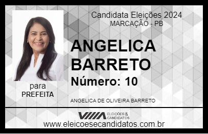 Candidato ANGELICA BARRETO 2024 - MARCAÇÃO - Eleições