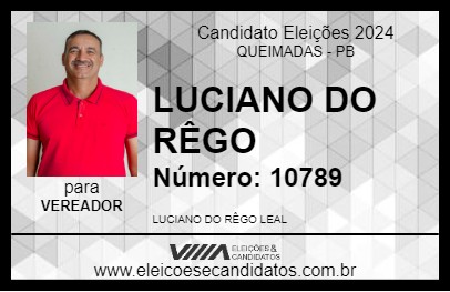 Candidato LUCIANO DO RÊGO 2024 - QUEIMADAS - Eleições