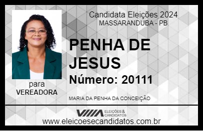 Candidato PENHA DE JESUS 2024 - MASSARANDUBA - Eleições