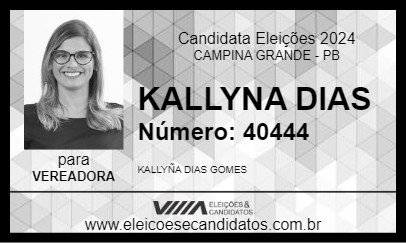 Candidato KALLYNA DIAS 2024 - CAMPINA GRANDE - Eleições