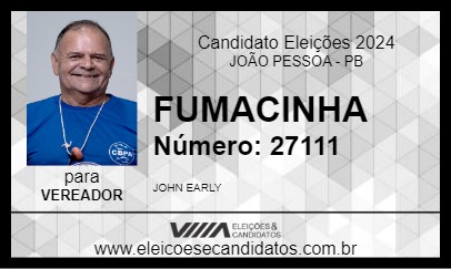 Candidato FUMACINHA 2024 - JOÃO PESSOA - Eleições