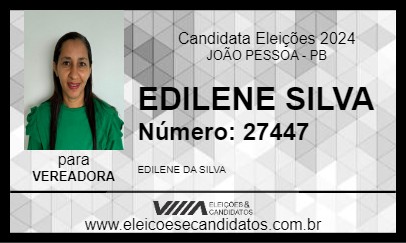 Candidato EDILENE SILVA 2024 - JOÃO PESSOA - Eleições