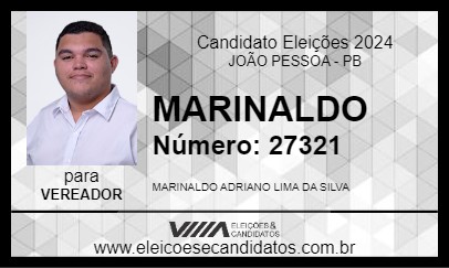 Candidato MARINALDO 2024 - JOÃO PESSOA - Eleições