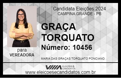 Candidato GRAÇA TORQUATO 2024 - CAMPINA GRANDE - Eleições