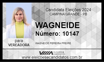 Candidato WAGNEIDE 2024 - CAMPINA GRANDE - Eleições