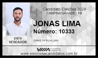 Candidato JONAS LIMA 2024 - CAMPINA GRANDE - Eleições