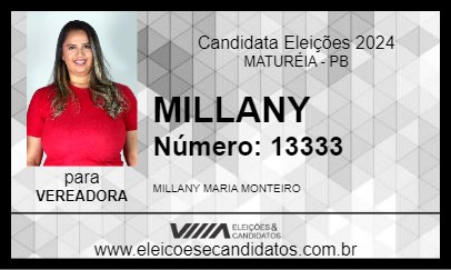 Candidato MILLANY 2024 - MATURÉIA - Eleições