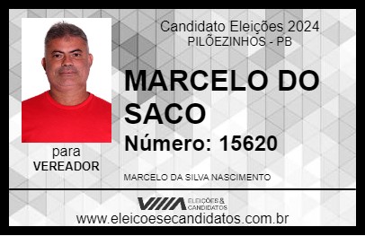 Candidato MARCELO DO SACO 2024 - PILÕEZINHOS - Eleições