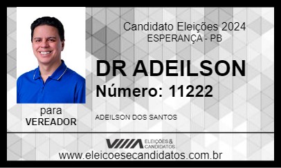 Candidato DR ADEILSON 2024 - ESPERANÇA - Eleições